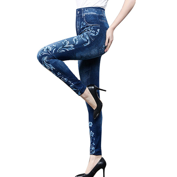 Women's Thermal Leggings Denim