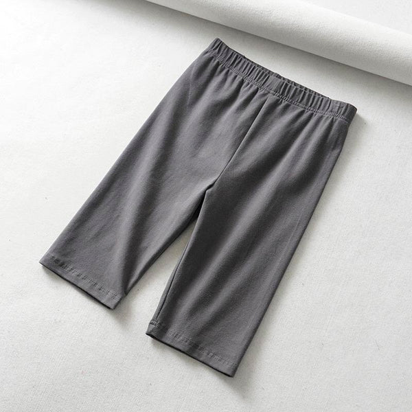 Cotton high waist Knee-Length bike shorts