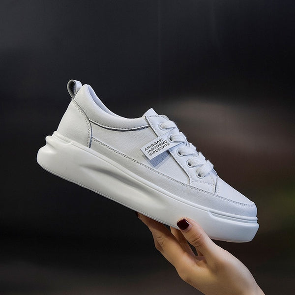 Big Size Women Sneakers faux Leather Light