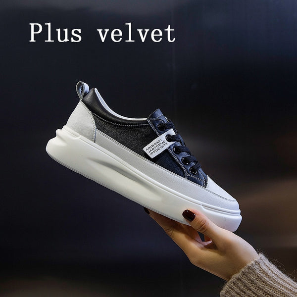 Big Size Women Sneakers faux Leather Light