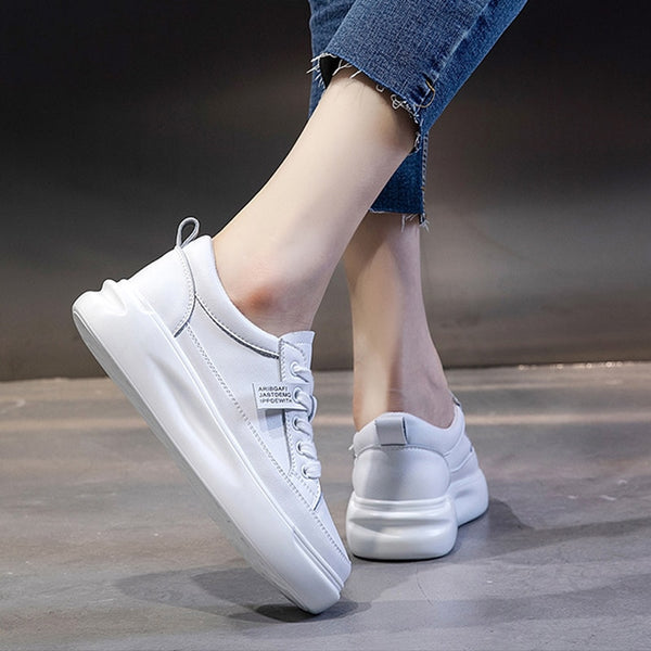 Big Size Women Sneakers faux Leather Light