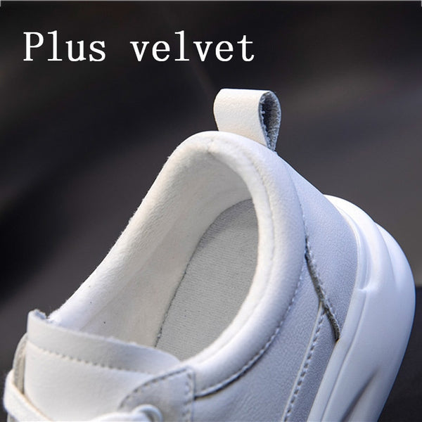 Big Size Women Sneakers faux Leather Light