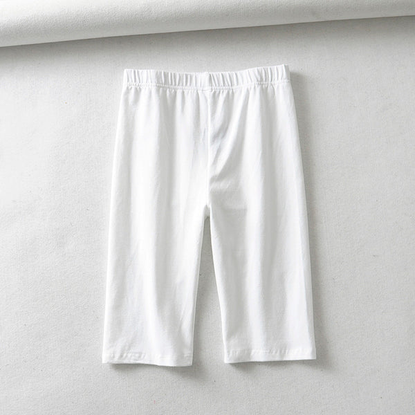 Cotton high waist Knee-Length bike shorts