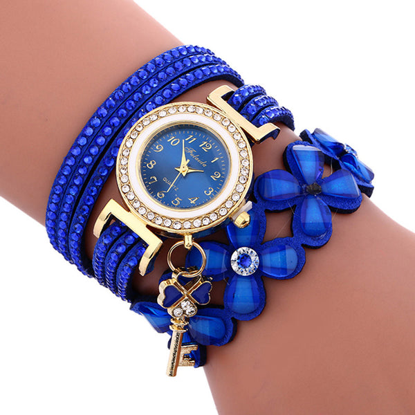 Women Faux Leather Bracelet Watches