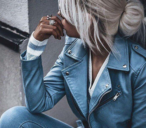 Women's Trendy Leather jacket
