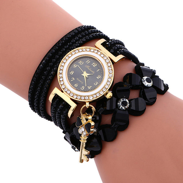 Women Faux Leather Bracelet Watches