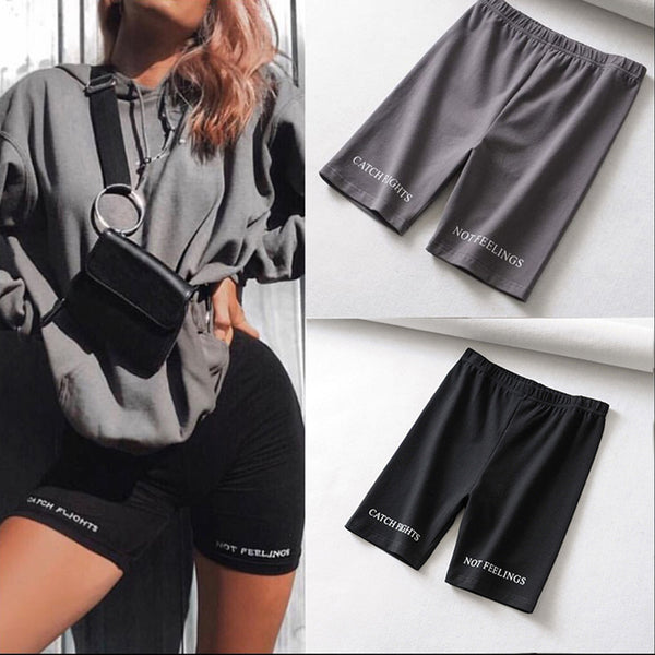 High Waist Fashion shorts women biker