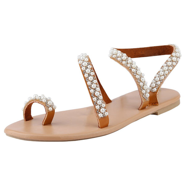 Summer Pearl Bohemian Sandals Beach Flat