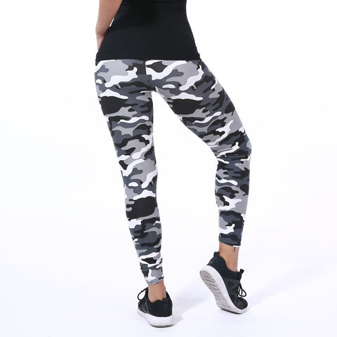Camouflage Printing Fitness Pant Legging For Women