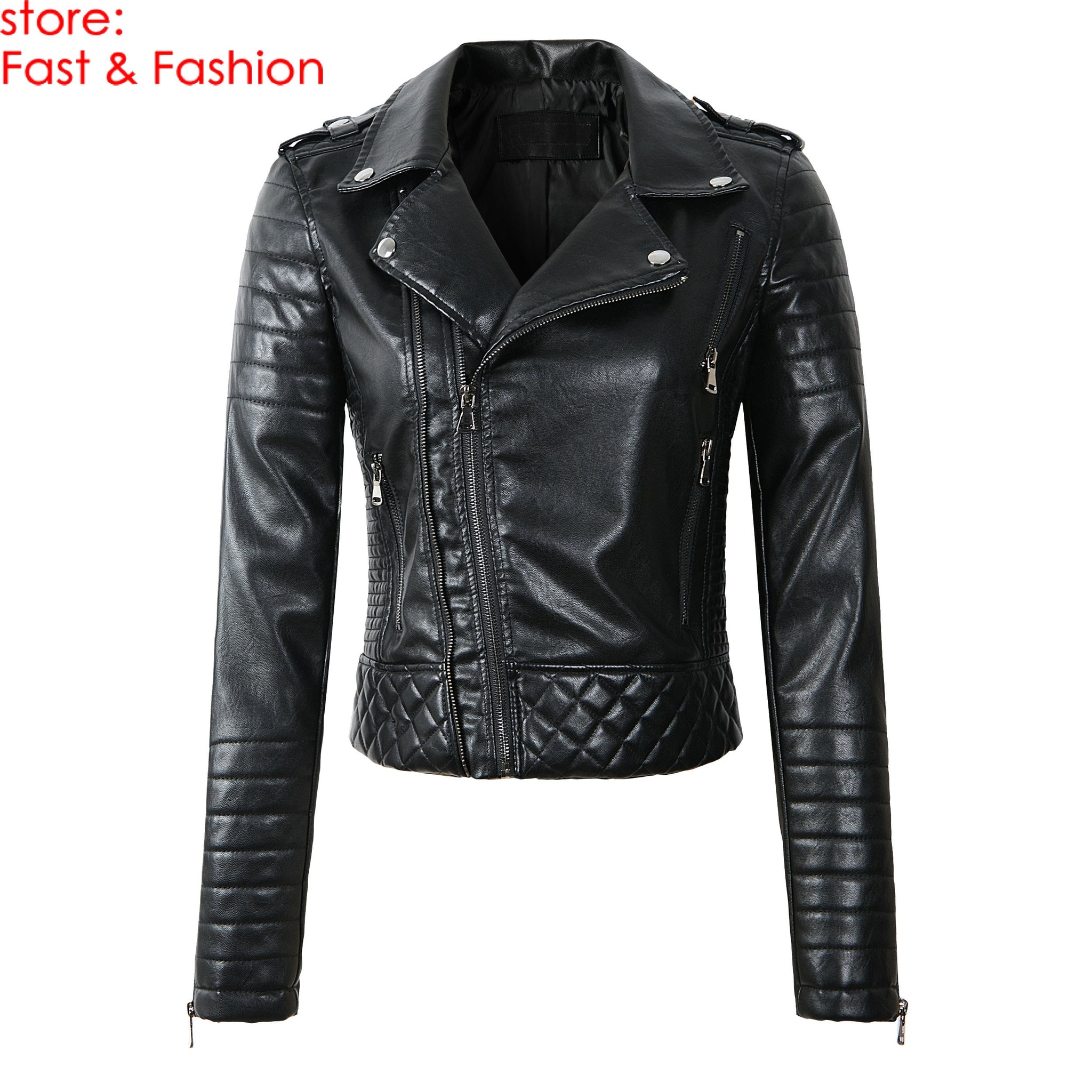 Women Soft Faux Leather Jacket