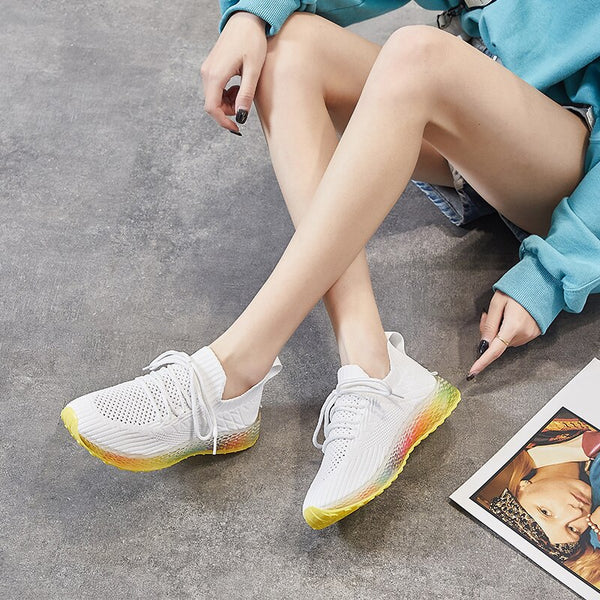 Women Sneakers Mesh Cotton Fabric