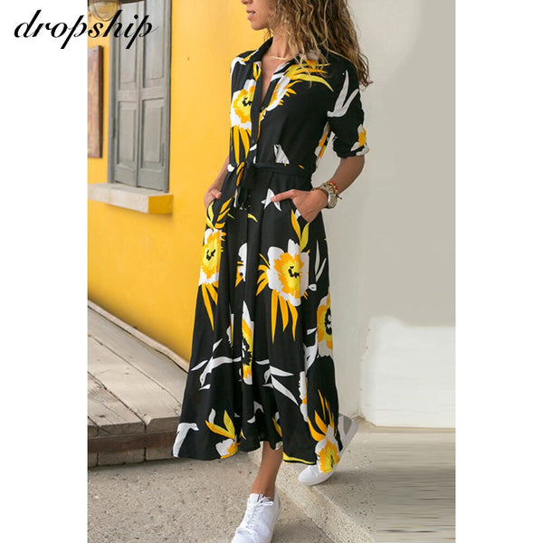 Women Maxi Ladies Floral Print Long Wrap