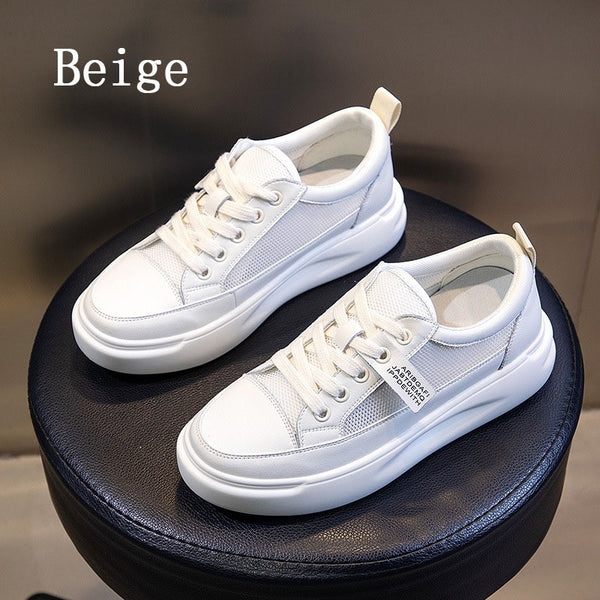 Big Size Women Sneakers faux Leather Light