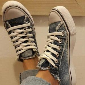 Women's Fashion Denim canvas sneaker