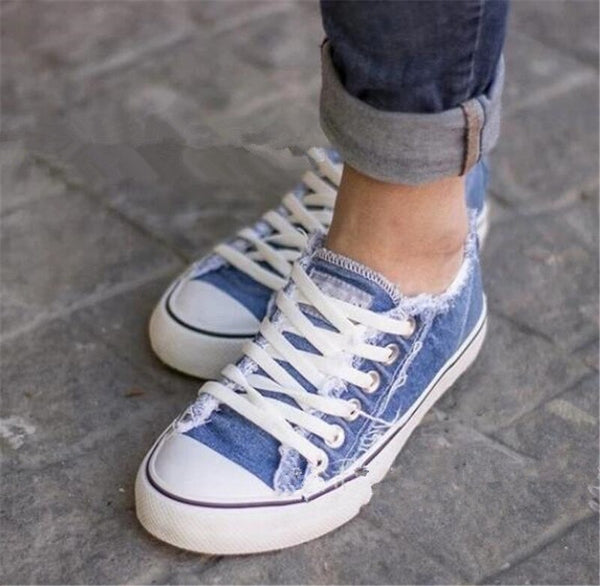 Women's Fashion Denim canvas sneaker