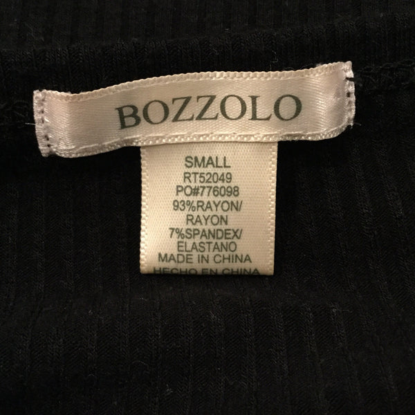 Bozzollo black summer top size S