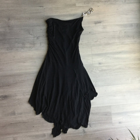 Bebe black evening dress size s