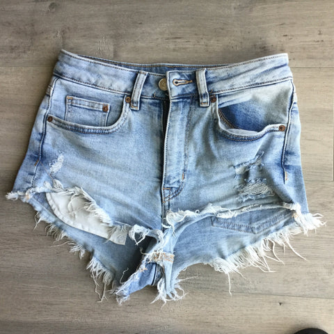 H&M ripped jeans shorts size 4