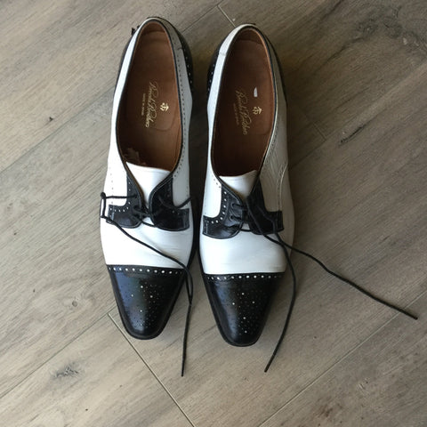 Brooks brothers female shoes size US 8 white and black