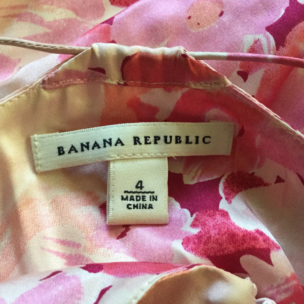 Banana republic silk dress size 4