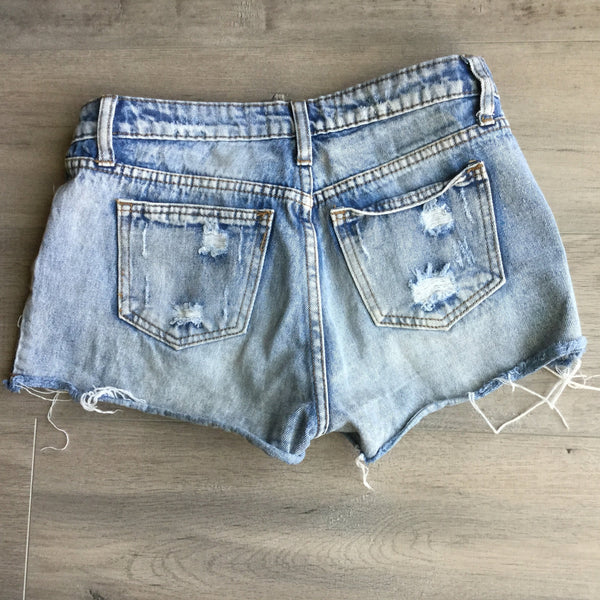 Ripped jeans shorts size 1