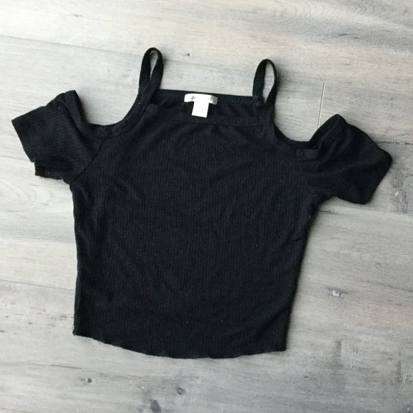 Bozzollo black summer top size S