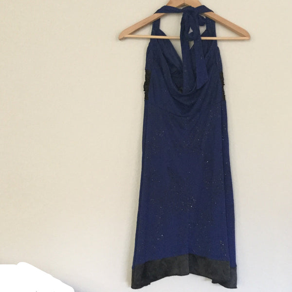 Night navy light spirkles dress