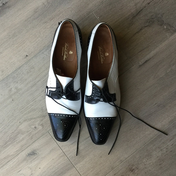 Brooks brothers female shoes size US 8 white and black