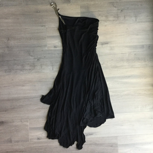 Bebe black evening dress size s