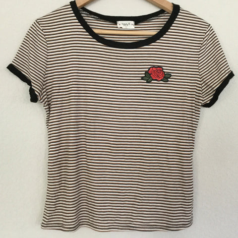 Stripped t-shirt size L youth